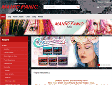 Tablet Screenshot of manicpanic.cz
