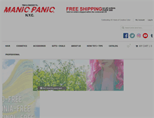 Tablet Screenshot of manicpanic.com